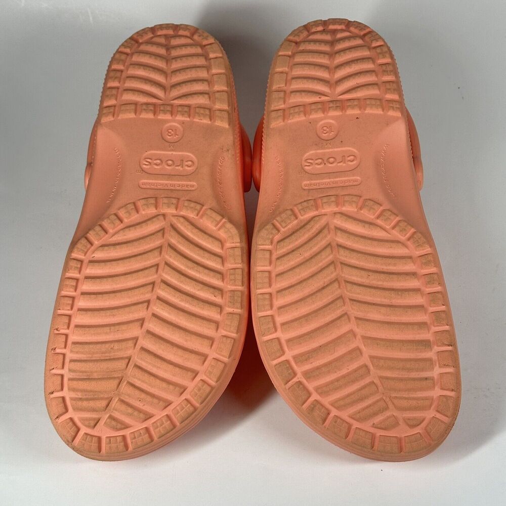 Crocs Mens Size 13 Papaya Classic Clog Mule Authentic Shoe Style 10001 - Picture 11 of 15